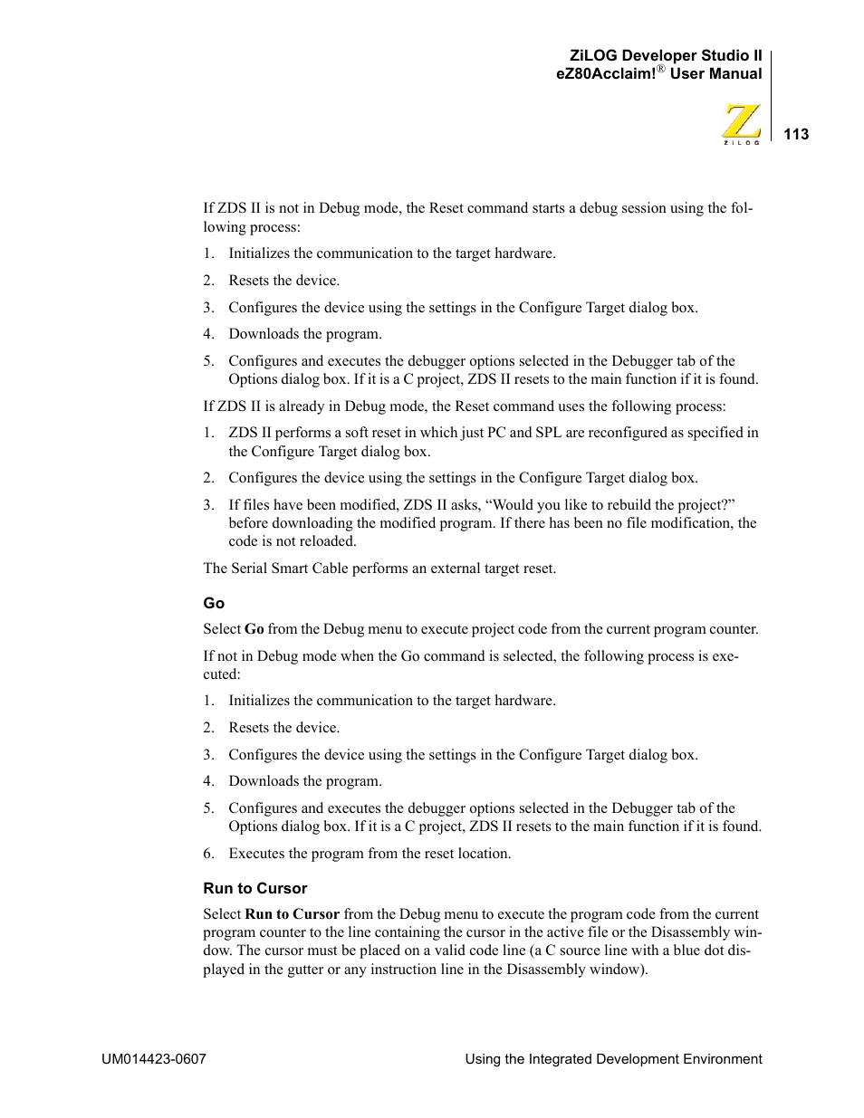 Zilog EZ80F916 User Manual | Page 133 / 469