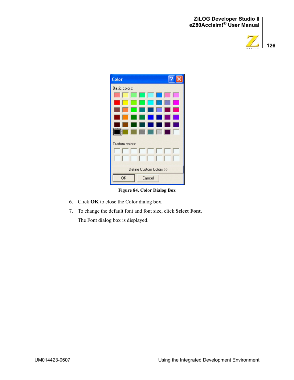 Zilog EZ80F916 User Manual | Page 146 / 469