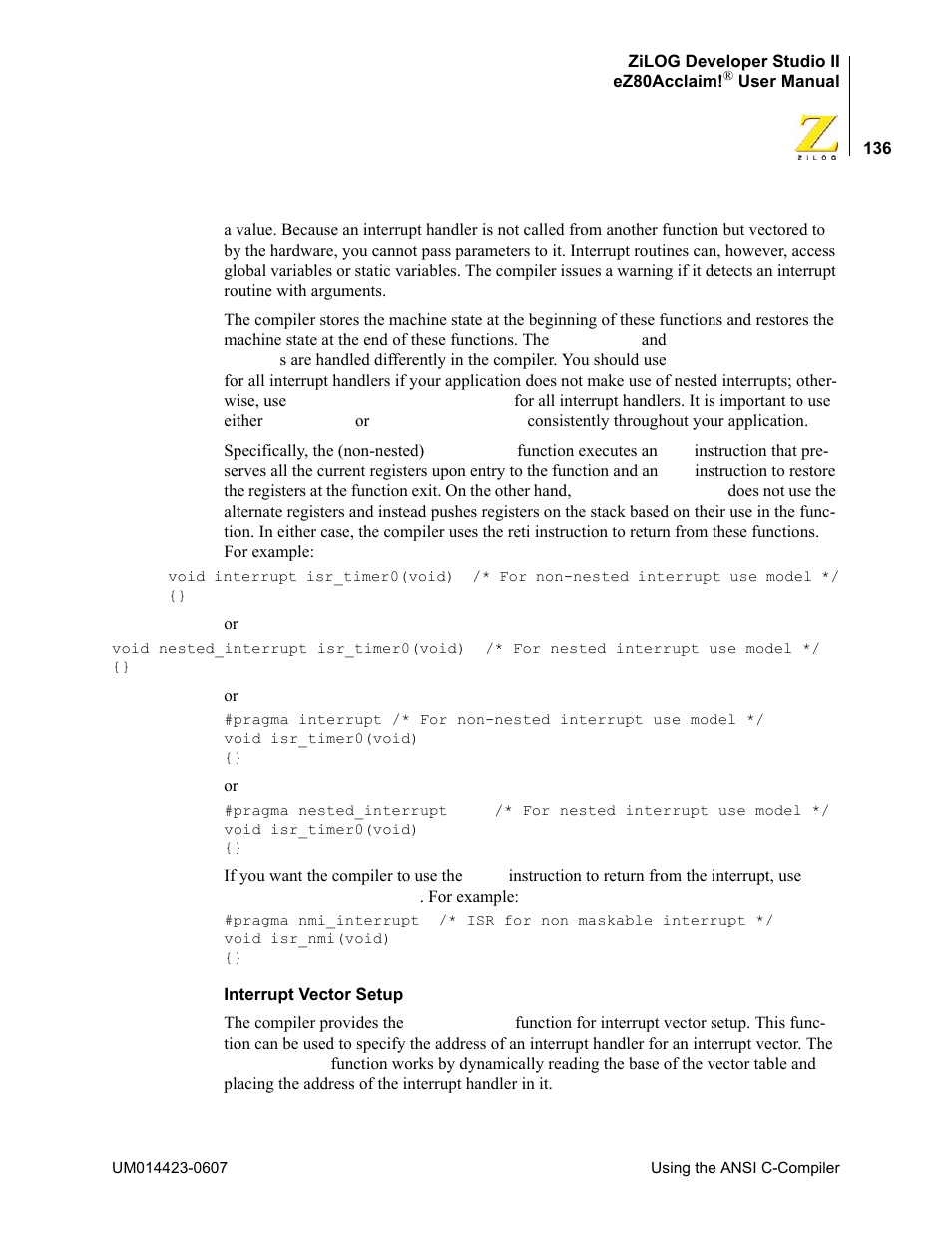 Zilog EZ80F916 User Manual | Page 156 / 469