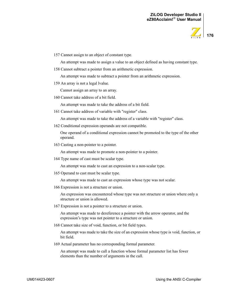 Zilog EZ80F916 User Manual | Page 196 / 469