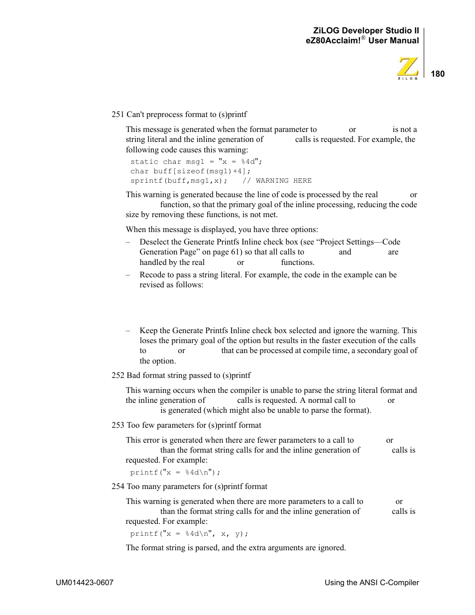 Zilog EZ80F916 User Manual | Page 200 / 469