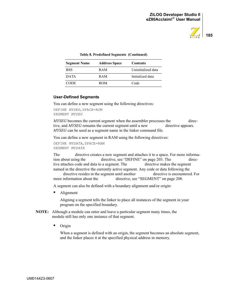 Zilog EZ80F916 User Manual | Page 205 / 469