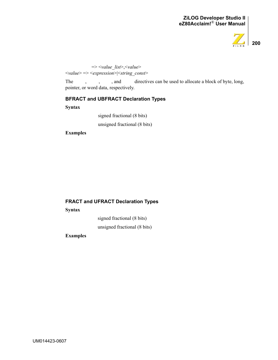 Zilog EZ80F916 User Manual | Page 220 / 469