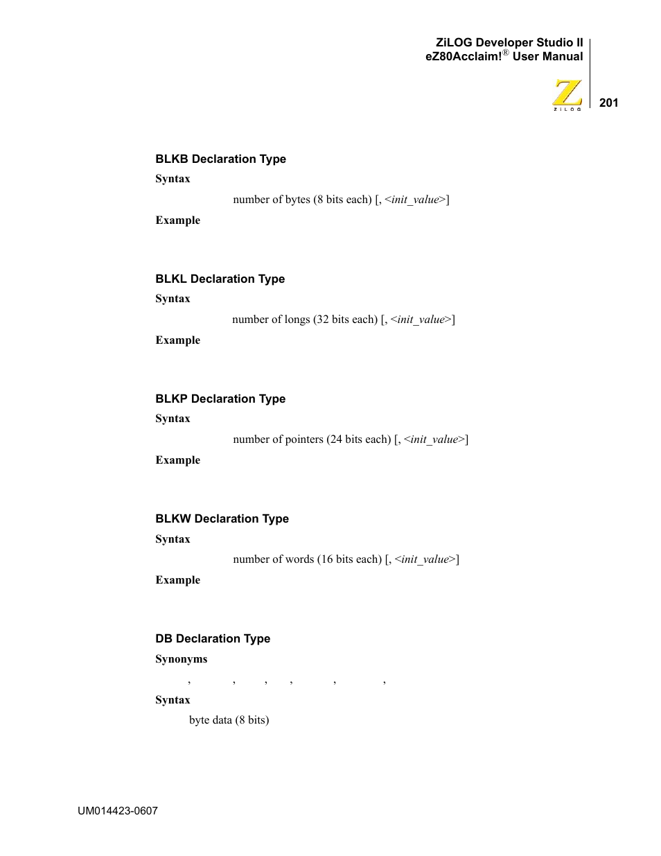 Zilog EZ80F916 User Manual | Page 221 / 469