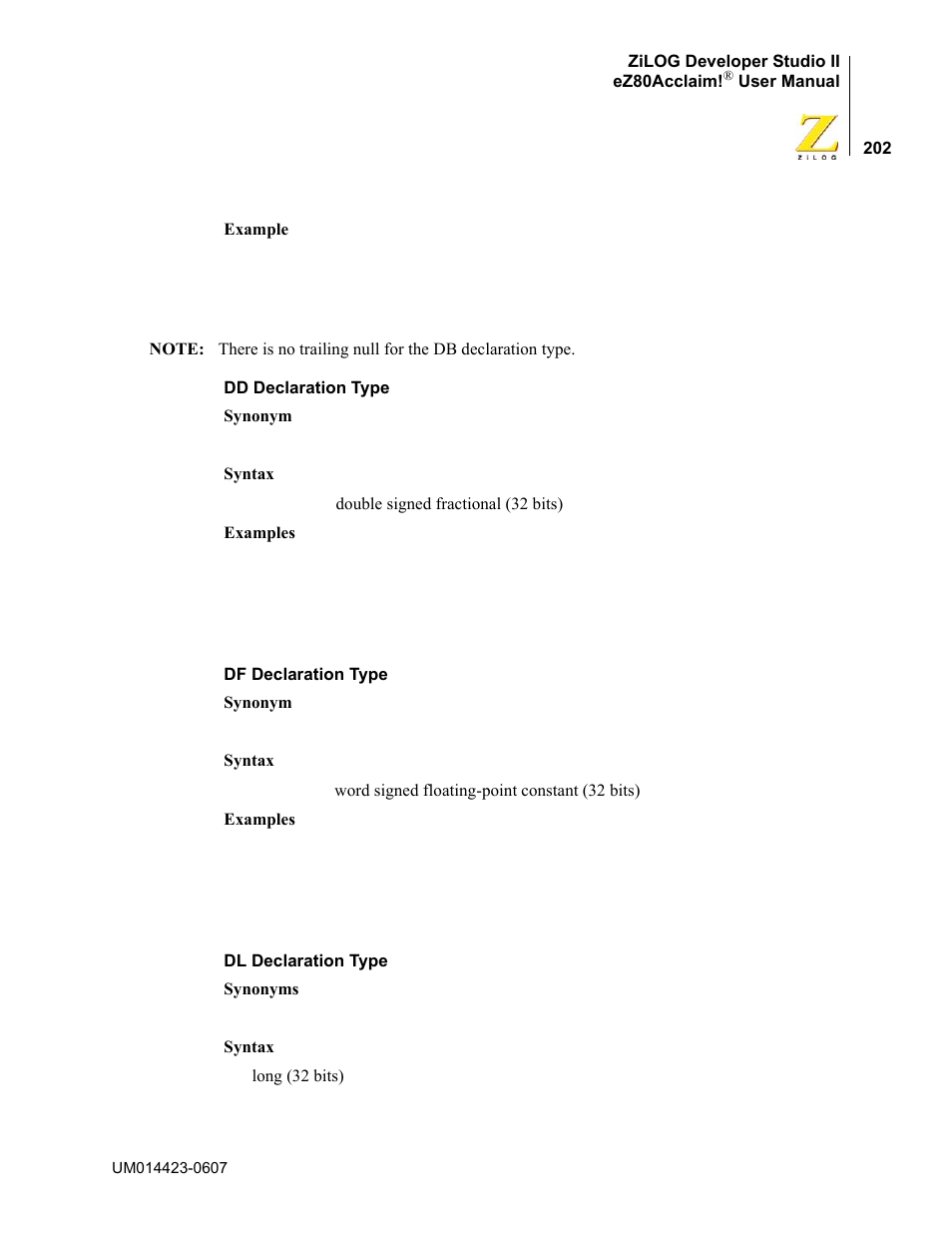 Zilog EZ80F916 User Manual | Page 222 / 469
