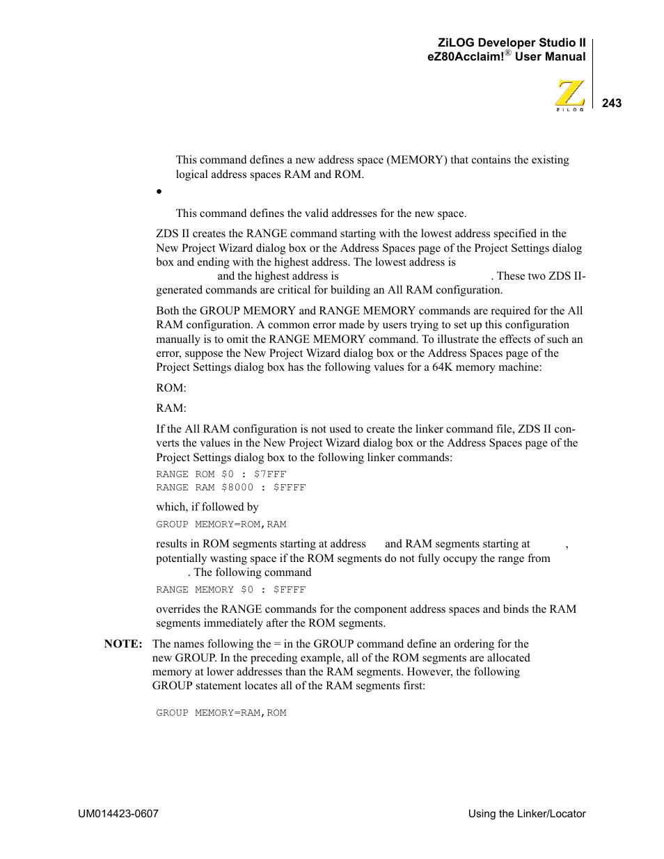 Zilog EZ80F916 User Manual | Page 263 / 469