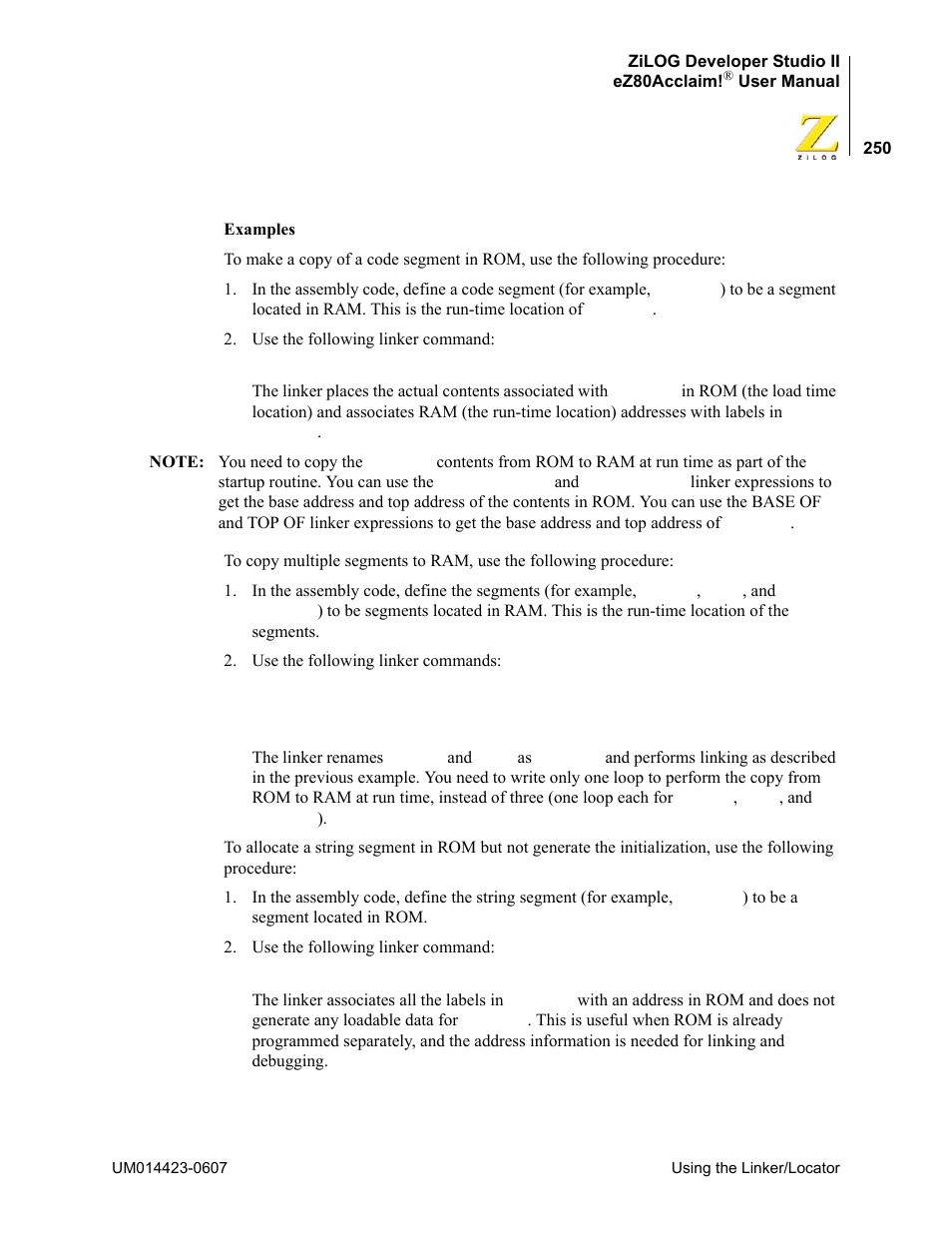 Zilog EZ80F916 User Manual | Page 270 / 469