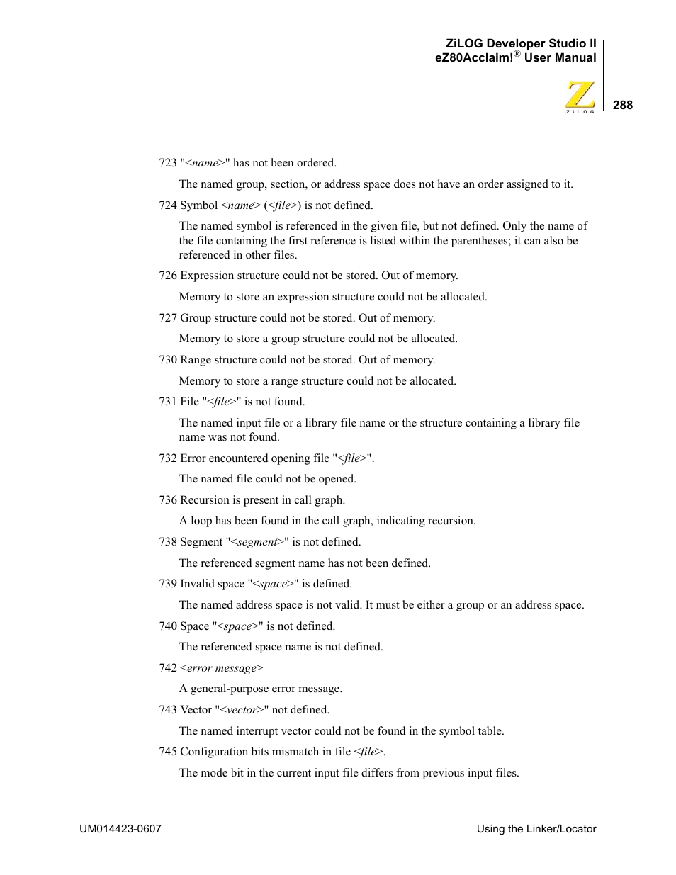 Zilog EZ80F916 User Manual | Page 308 / 469