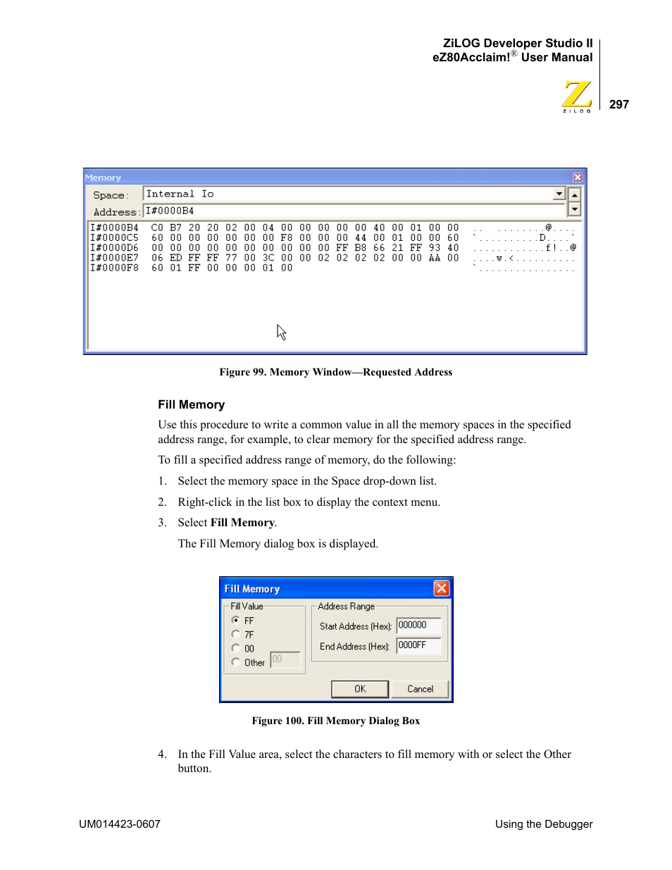 Zilog EZ80F916 User Manual | Page 317 / 469