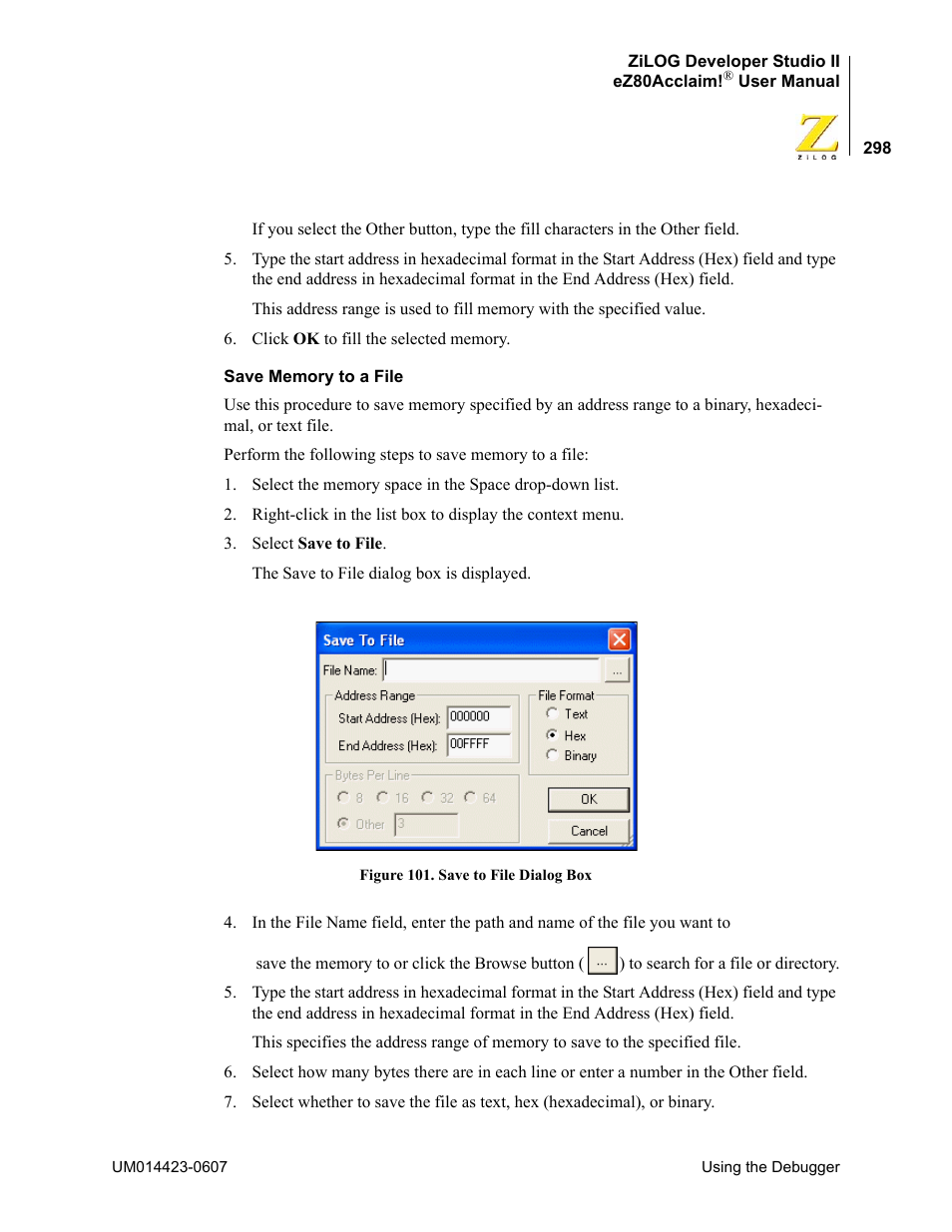 Zilog EZ80F916 User Manual | Page 318 / 469