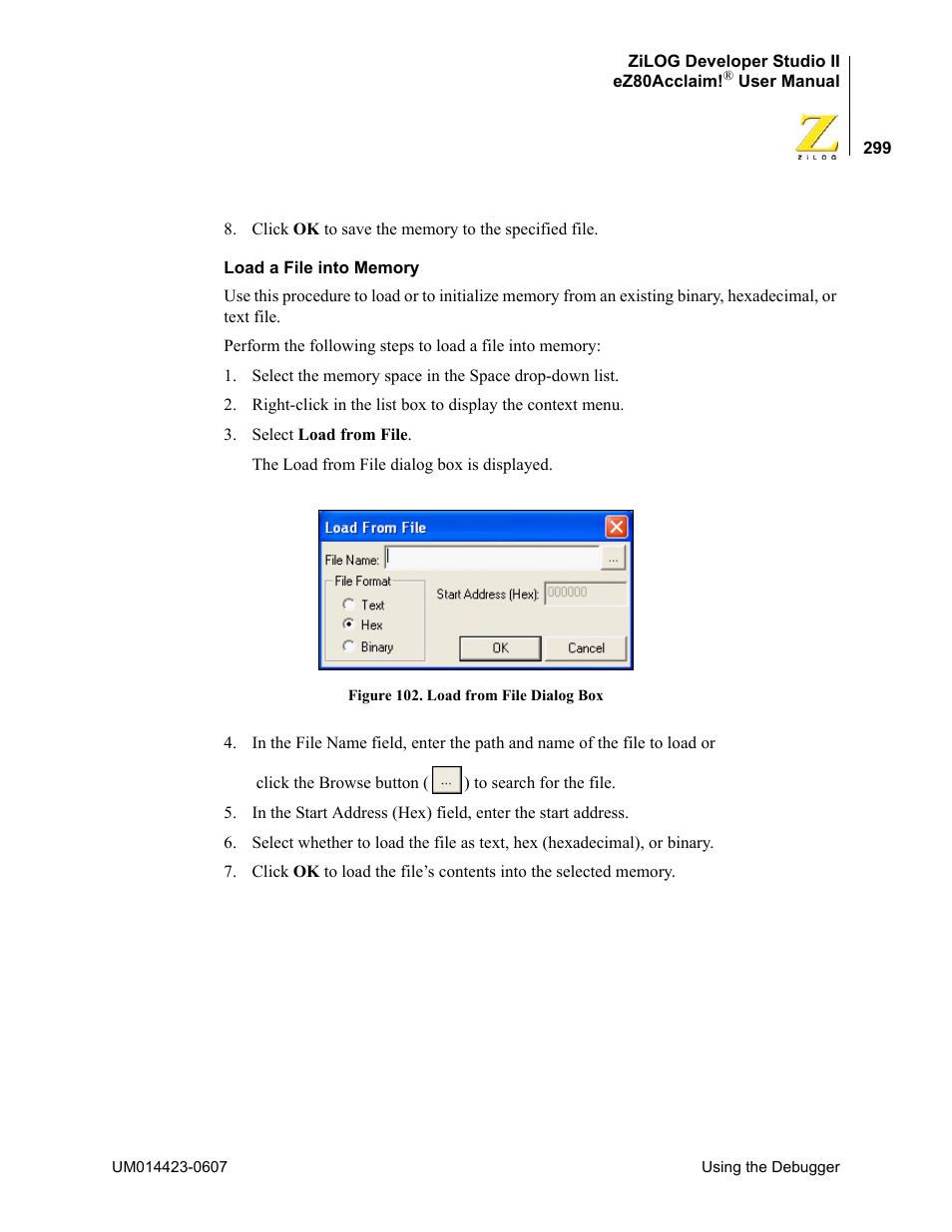 Zilog EZ80F916 User Manual | Page 319 / 469