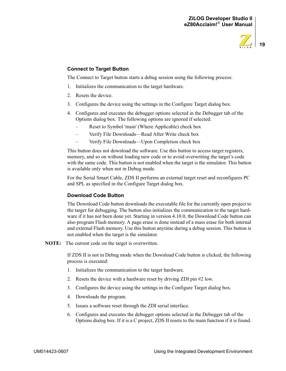 Zilog EZ80F916 User Manual | Page 39 / 469