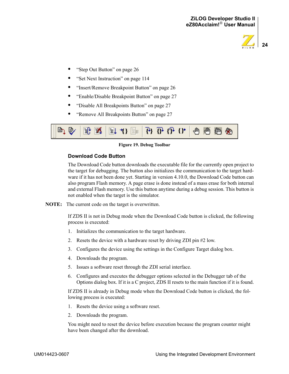 Zilog EZ80F916 User Manual | Page 44 / 469