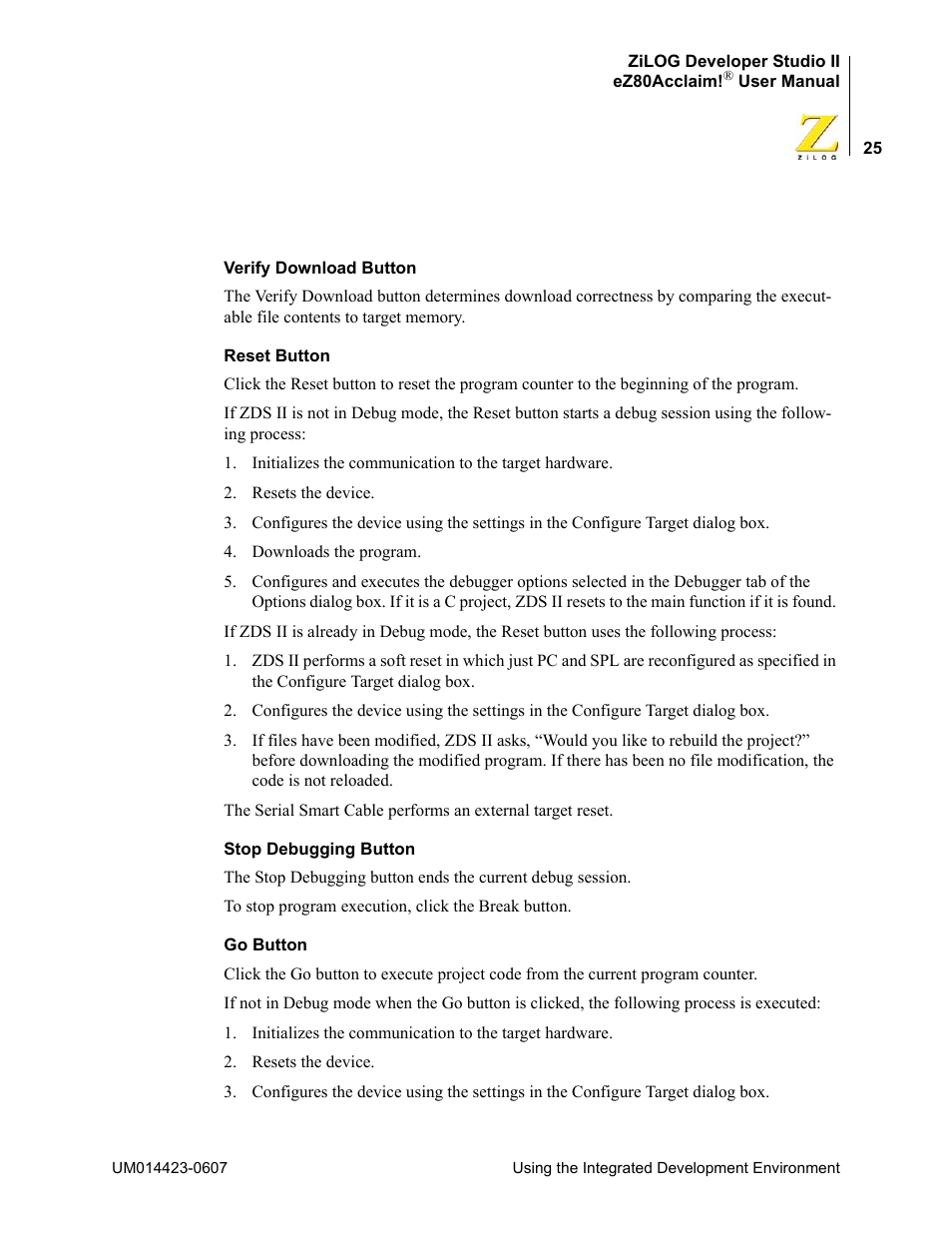Zilog EZ80F916 User Manual | Page 45 / 469
