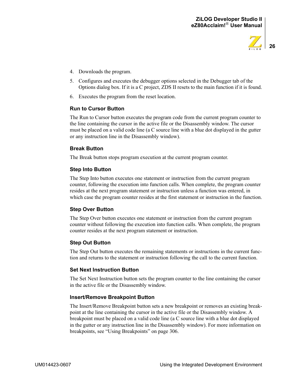 Zilog EZ80F916 User Manual | Page 46 / 469