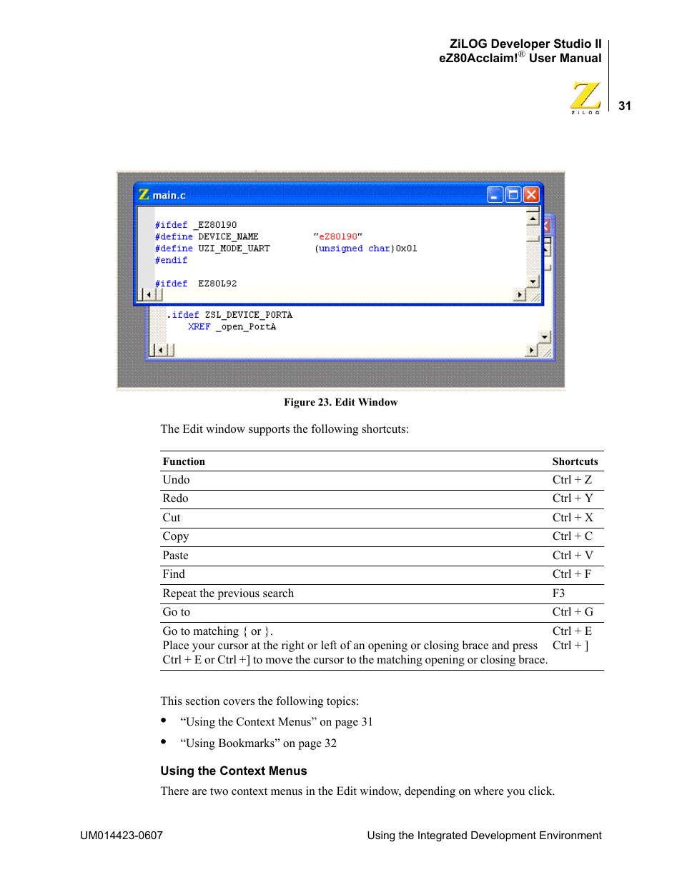 Zilog EZ80F916 User Manual | Page 51 / 469
