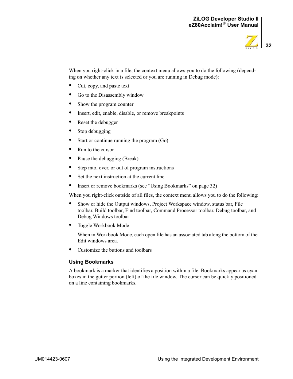 Zilog EZ80F916 User Manual | Page 52 / 469