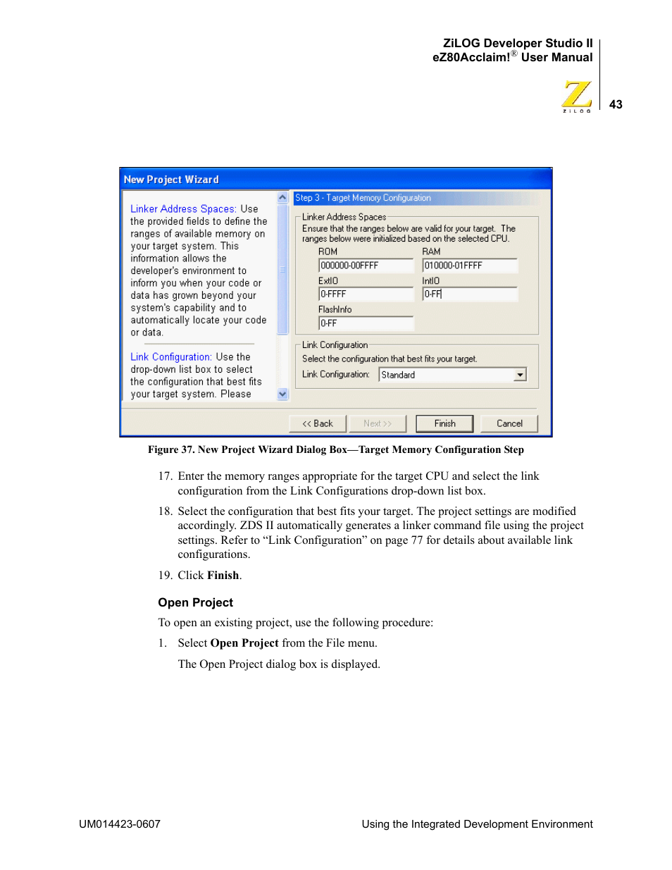 Zilog EZ80F916 User Manual | Page 63 / 469