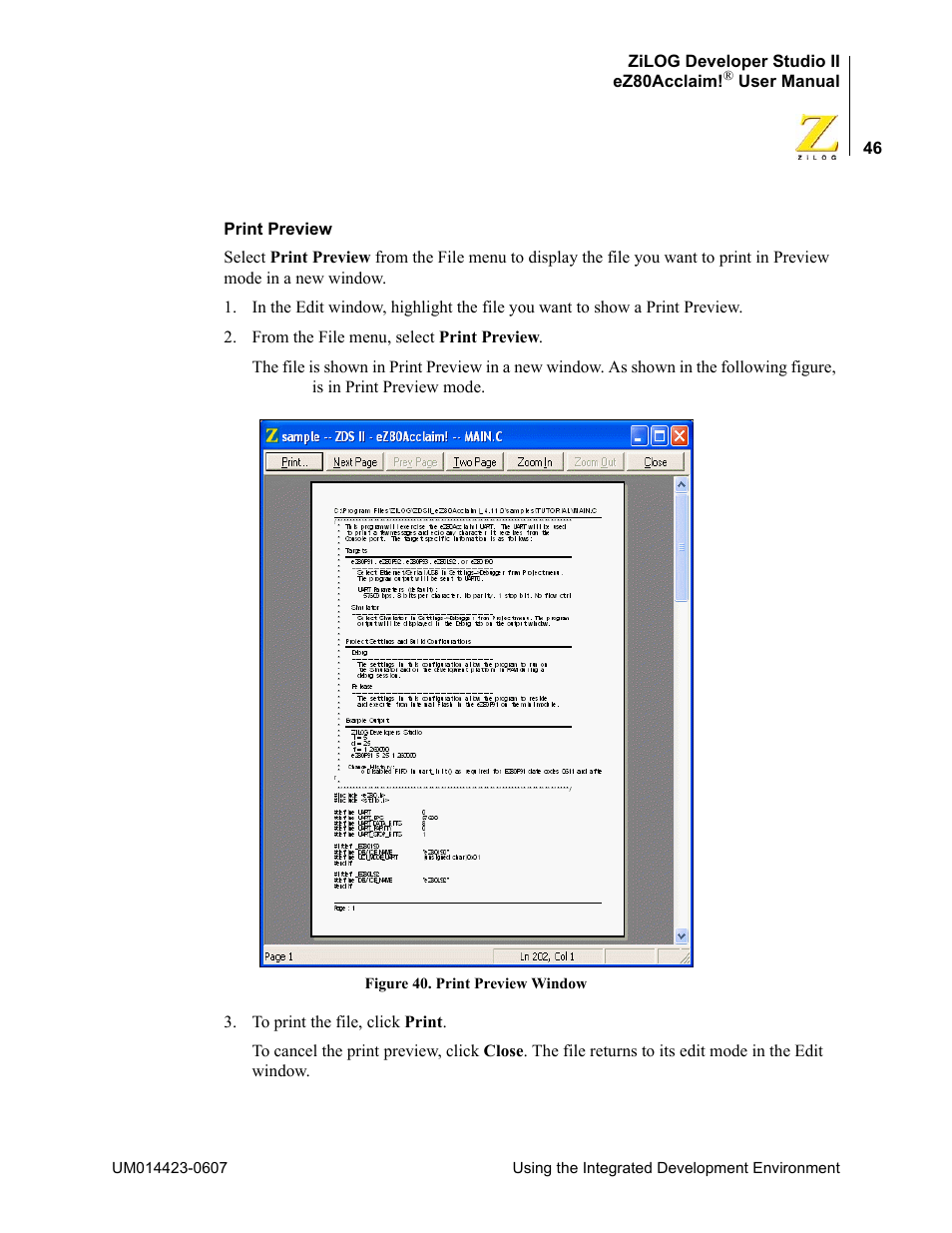 Zilog EZ80F916 User Manual | Page 66 / 469