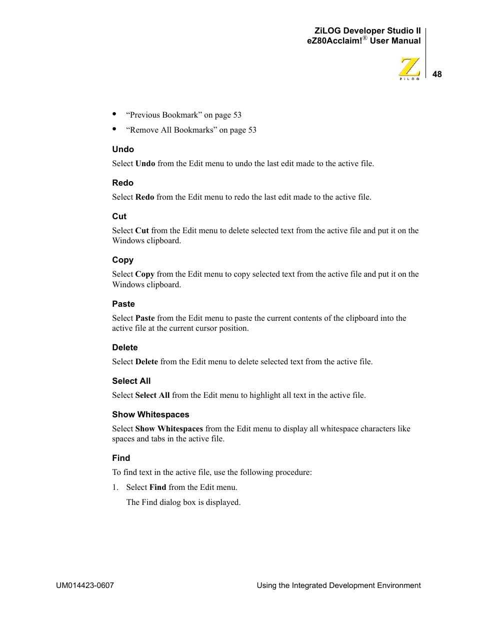 Zilog EZ80F916 User Manual | Page 68 / 469
