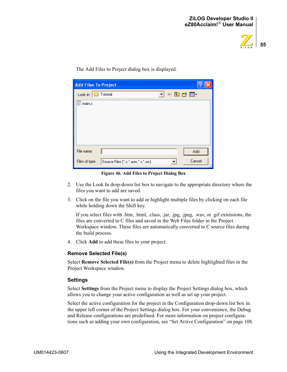 Zilog EZ80F916 User Manual | Page 75 / 469