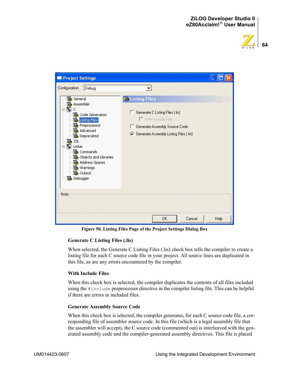 Zilog EZ80F916 User Manual | Page 84 / 469