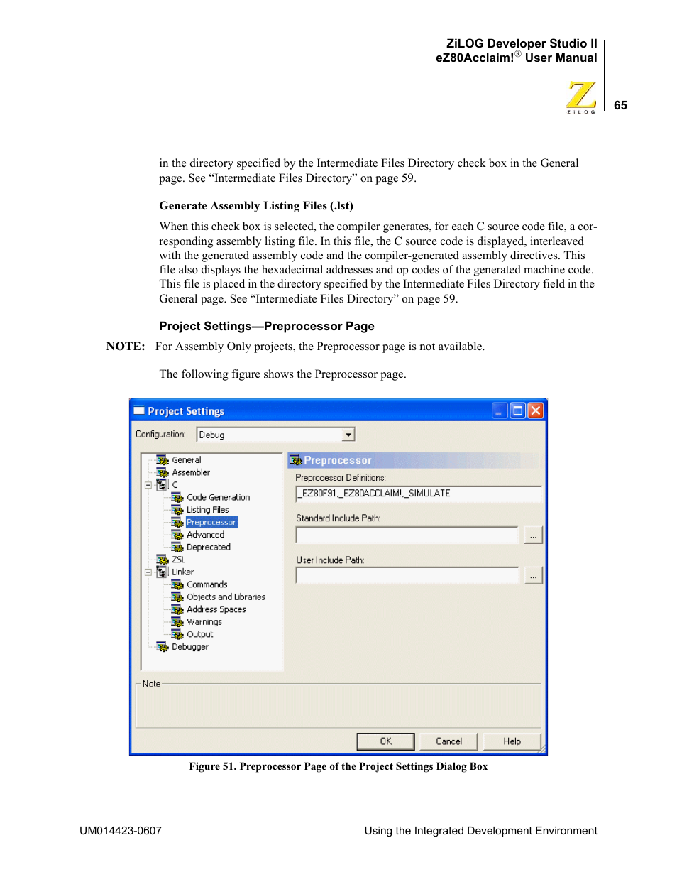 Zilog EZ80F916 User Manual | Page 85 / 469