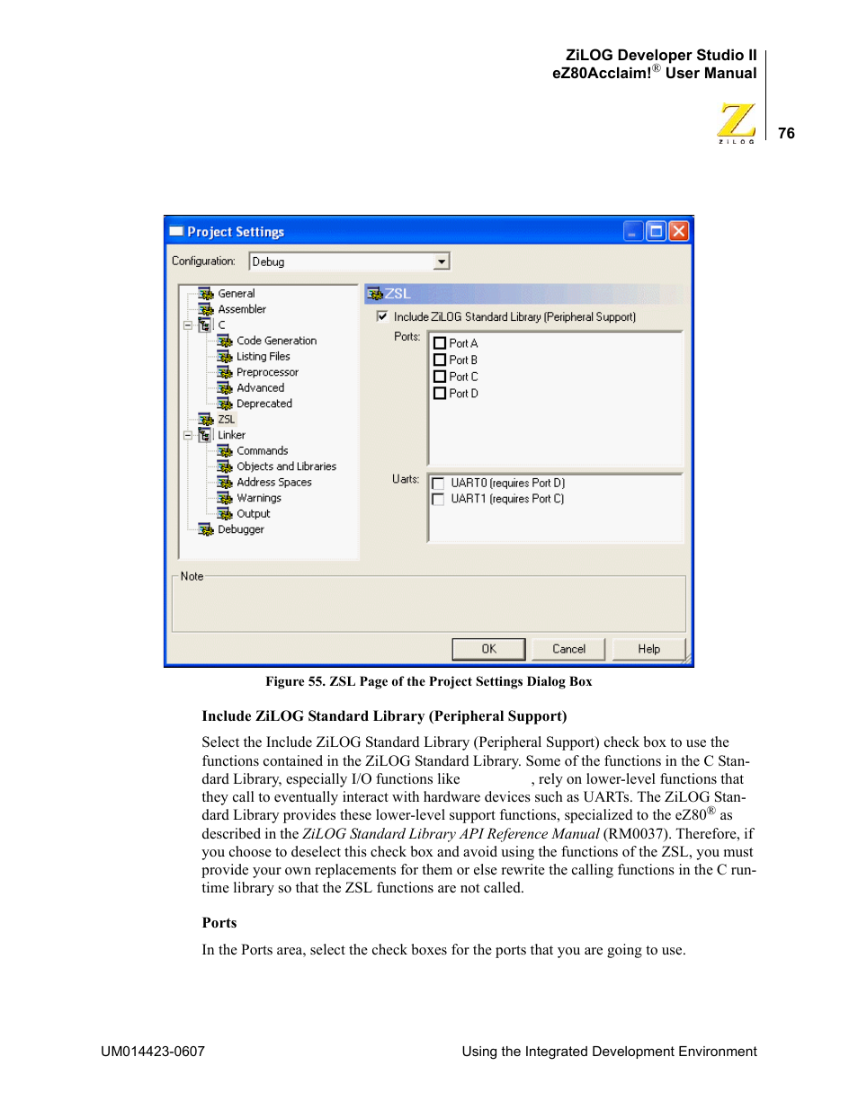 Zilog EZ80F916 User Manual | Page 96 / 469