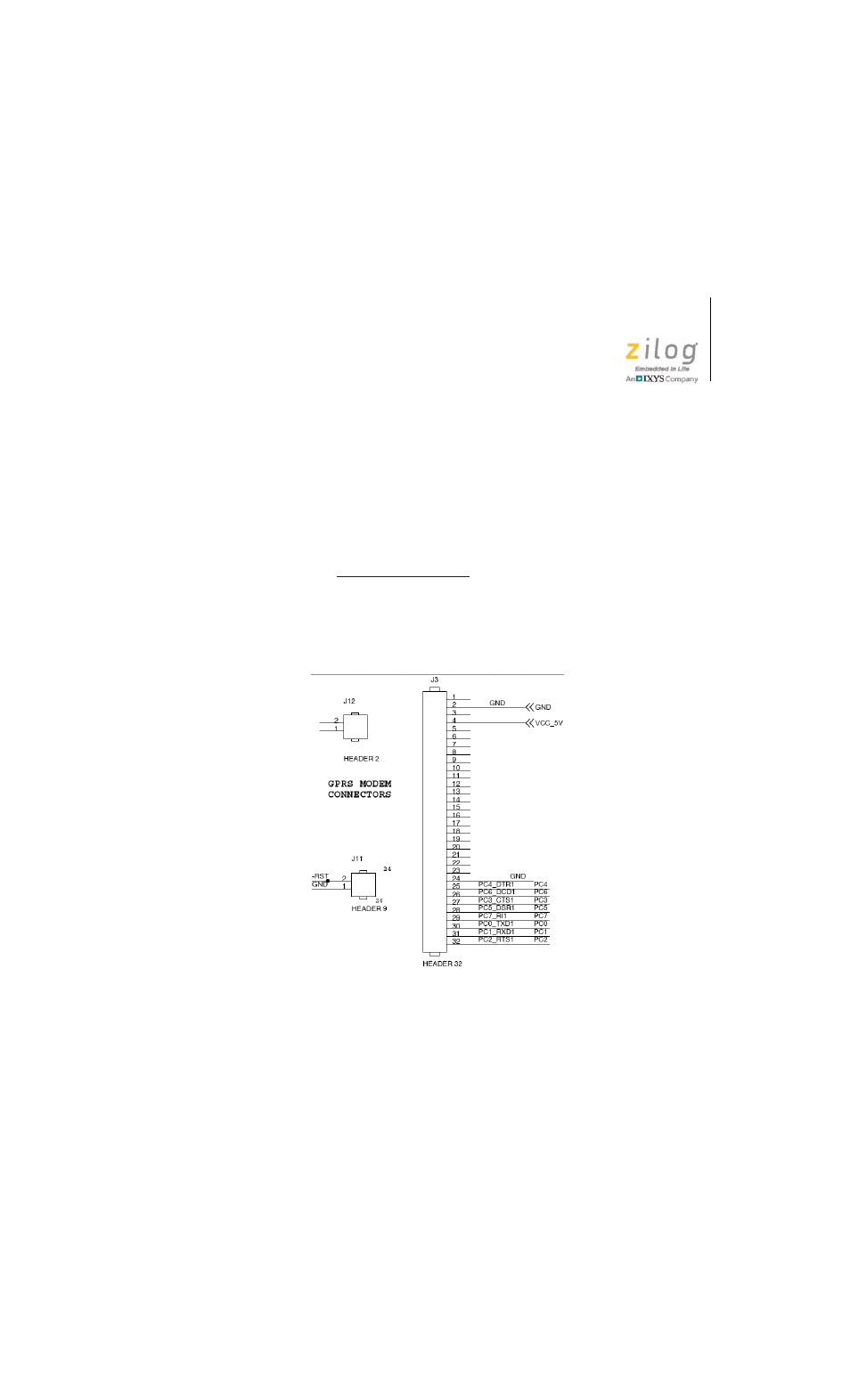 Gprs wireless modem interface | Zilog EZ80F916 User Manual | Page 23 / 41