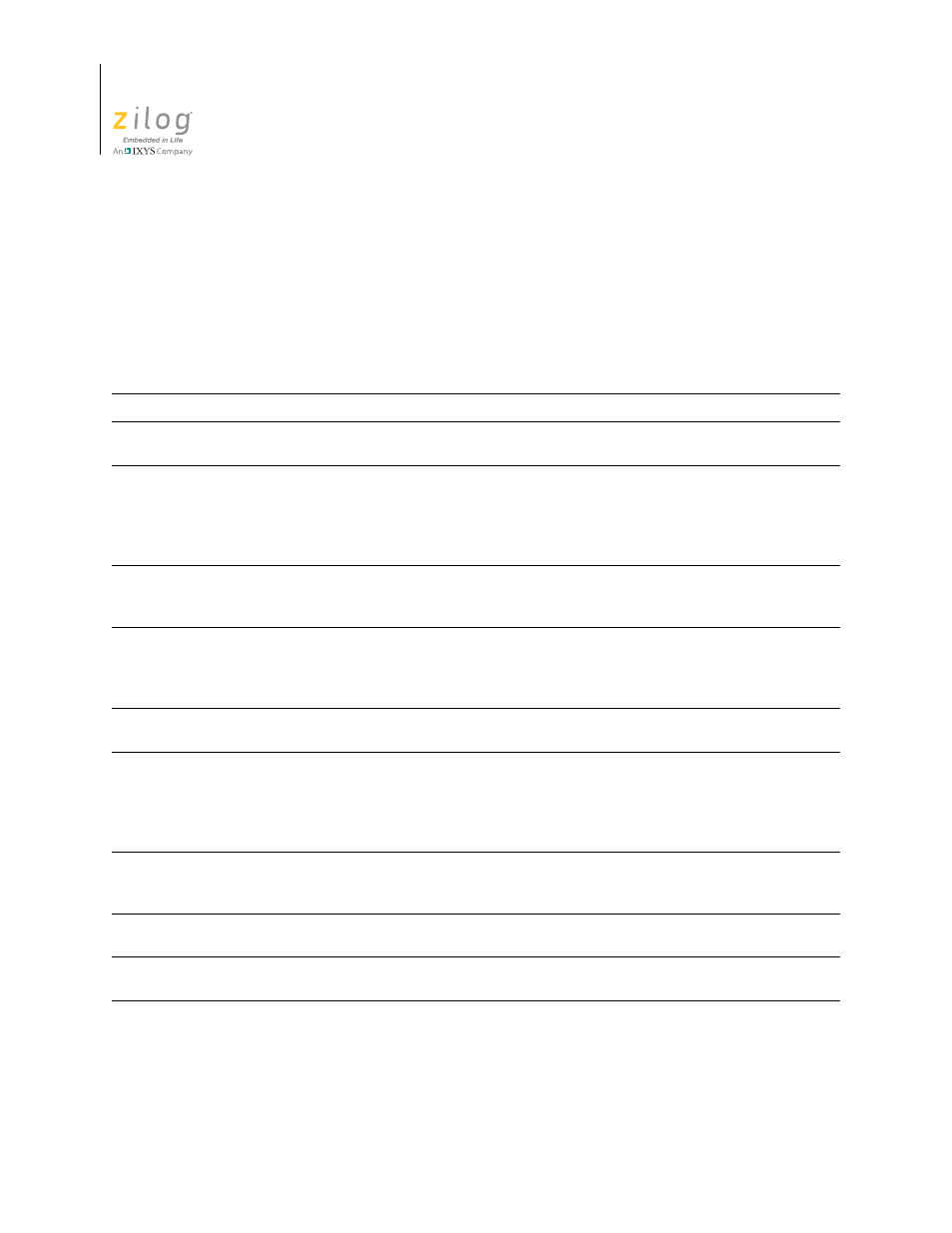 Zilog EZ80F91AZA User Manual | Page 12 / 40