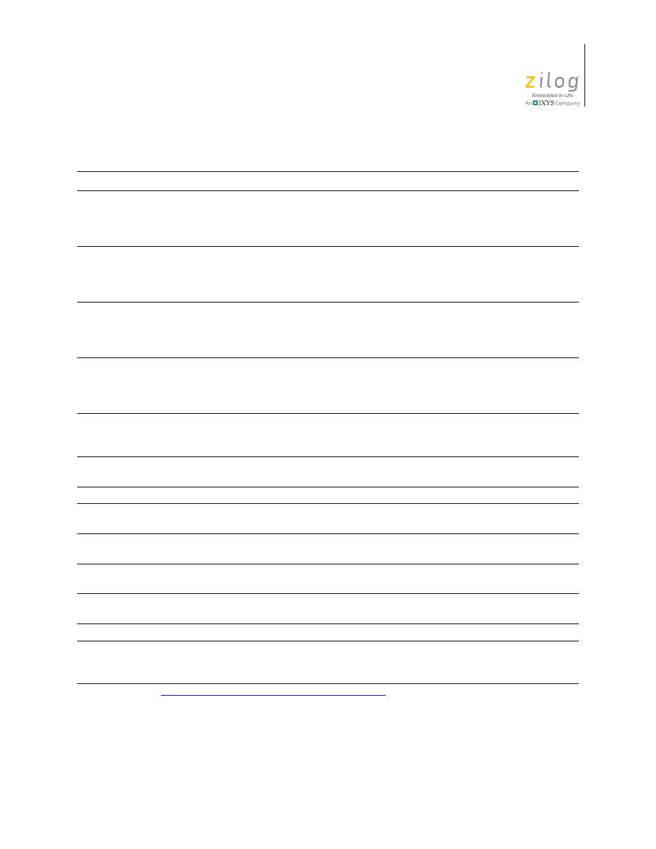 Zilog EZ80F91AZA User Manual | Page 29 / 40