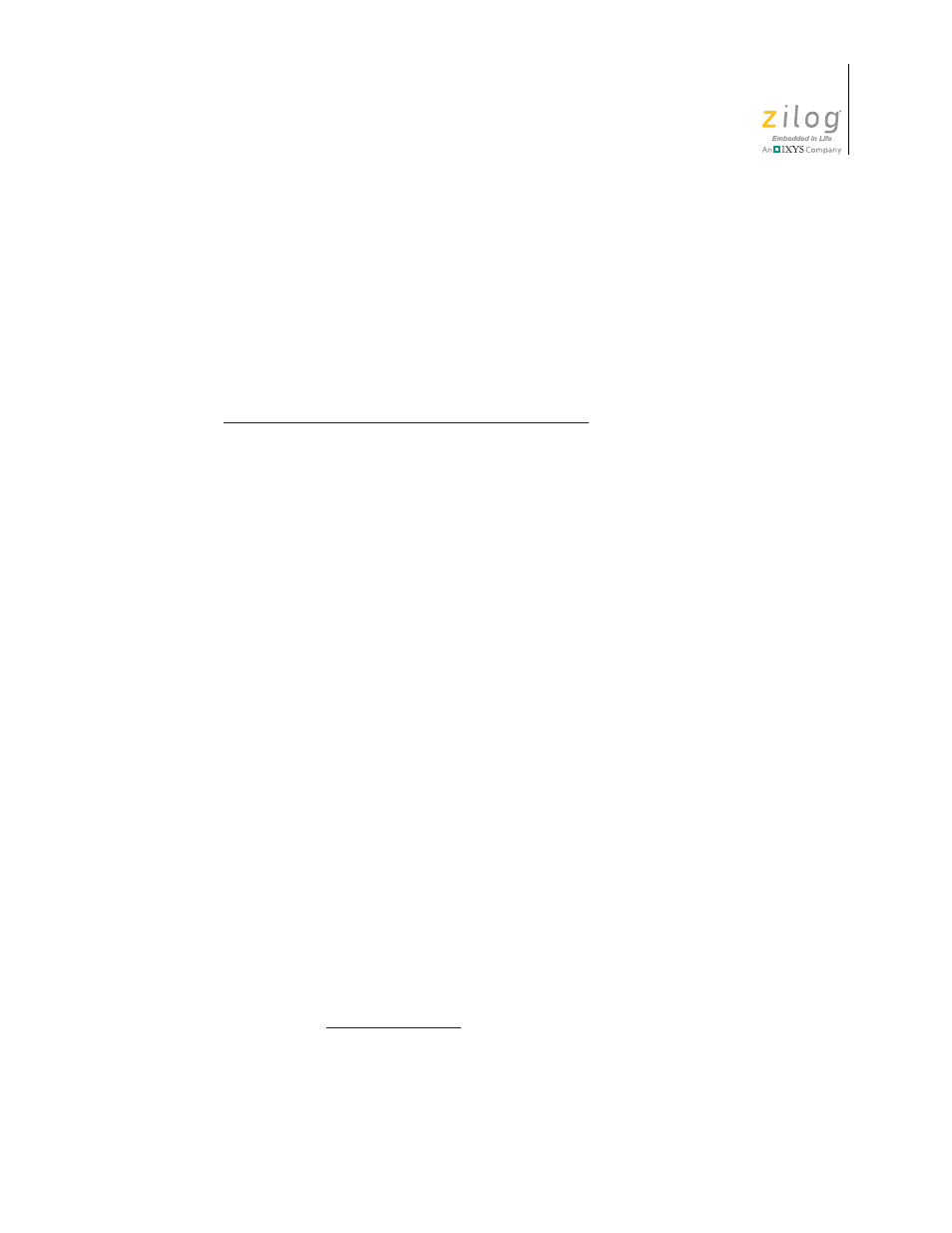 Zilog EZ80F91AZA User Manual | Page 33 / 40