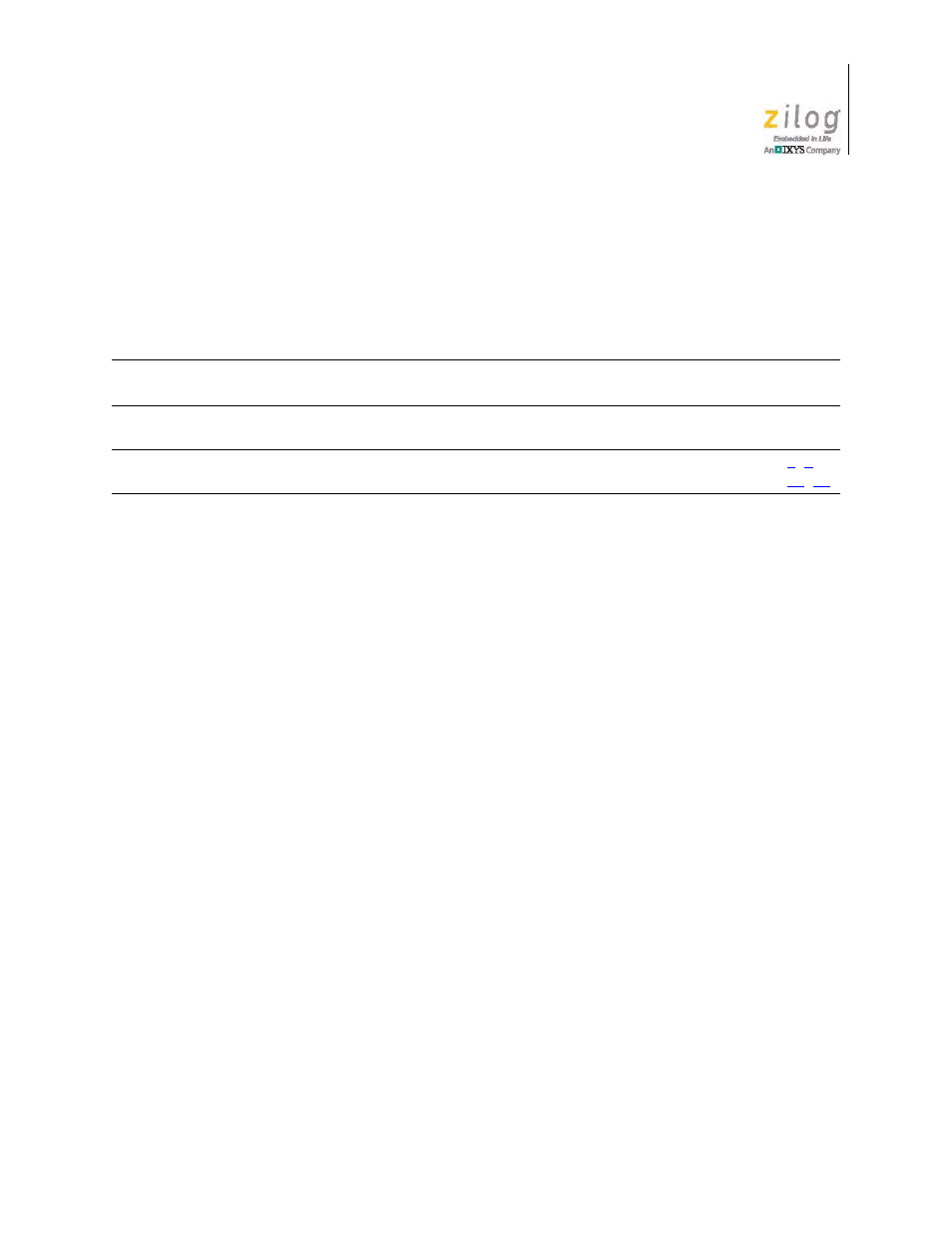 Revision history | Zilog EZ80F91AZA User Manual | Page 3 / 34