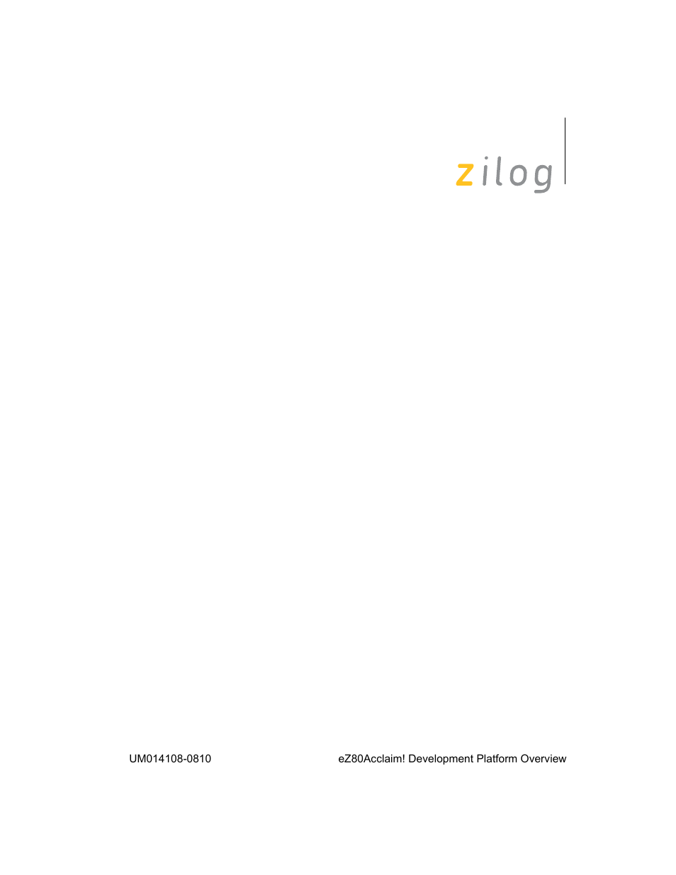 Ez80acclaim! development platform overview | Zilog EZ80190 User Manual | Page 7 / 87
