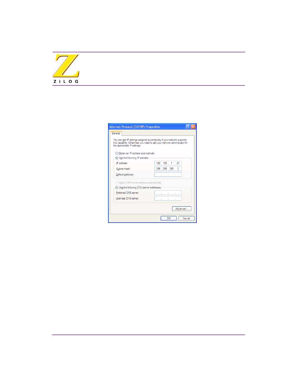 Zilog EZ80190 User Manual | Page 6 / 10