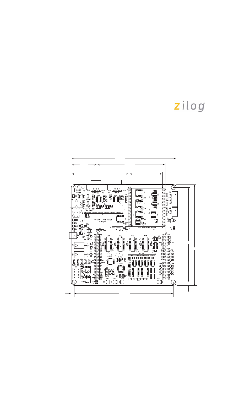 Physical dimensions, The dimensions of the ez80acclaim | Zilog EZ80F91 User Manual | Page 14 / 78