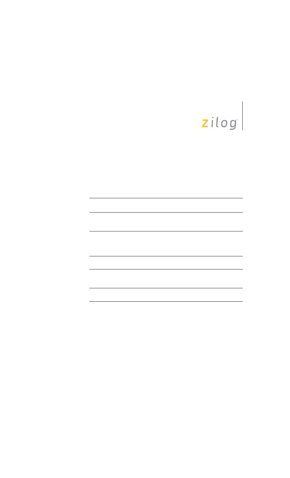 Revision history | Zilog EZ80F91 User Manual | Page 2 / 78