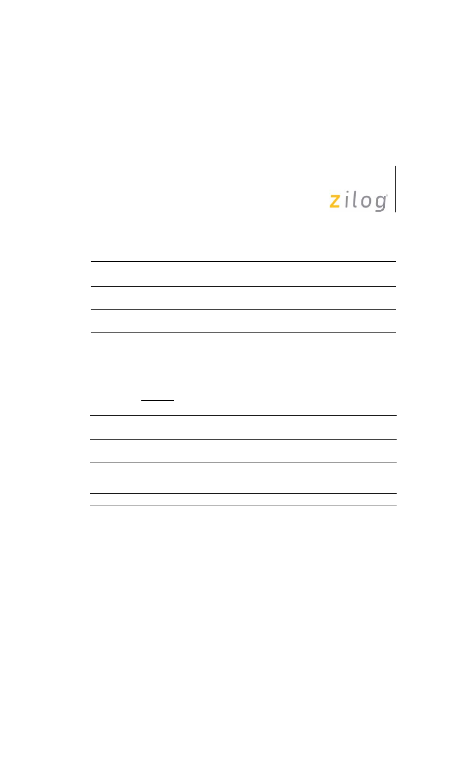 Table 17 | Zilog EZ80F91 User Manual | Page 40 / 78