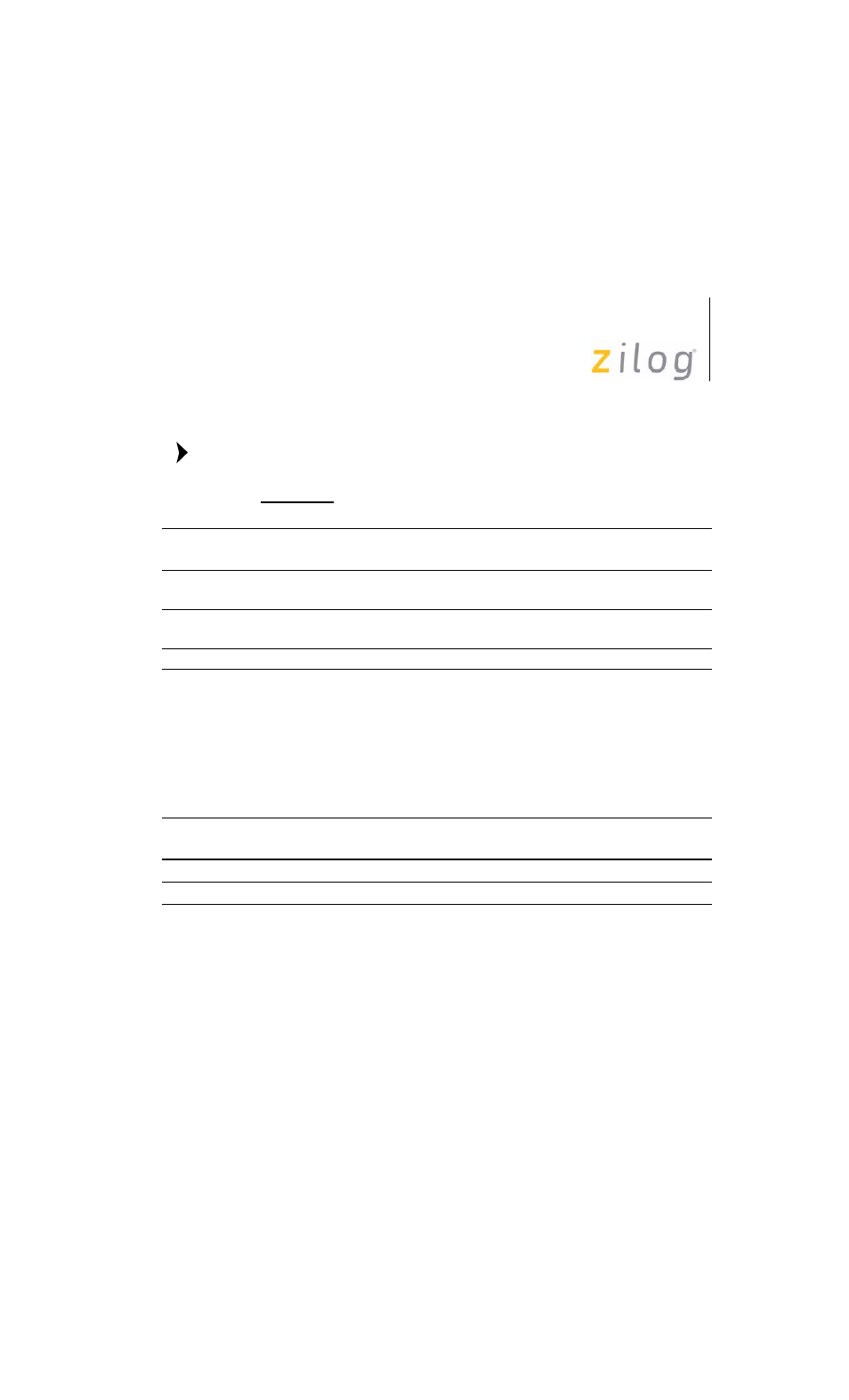 Table 19 | Zilog EZ80F91 User Manual | Page 41 / 78