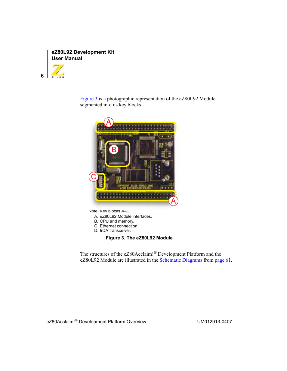 Zilog EZ80L92 User Manual | Page 10 / 86