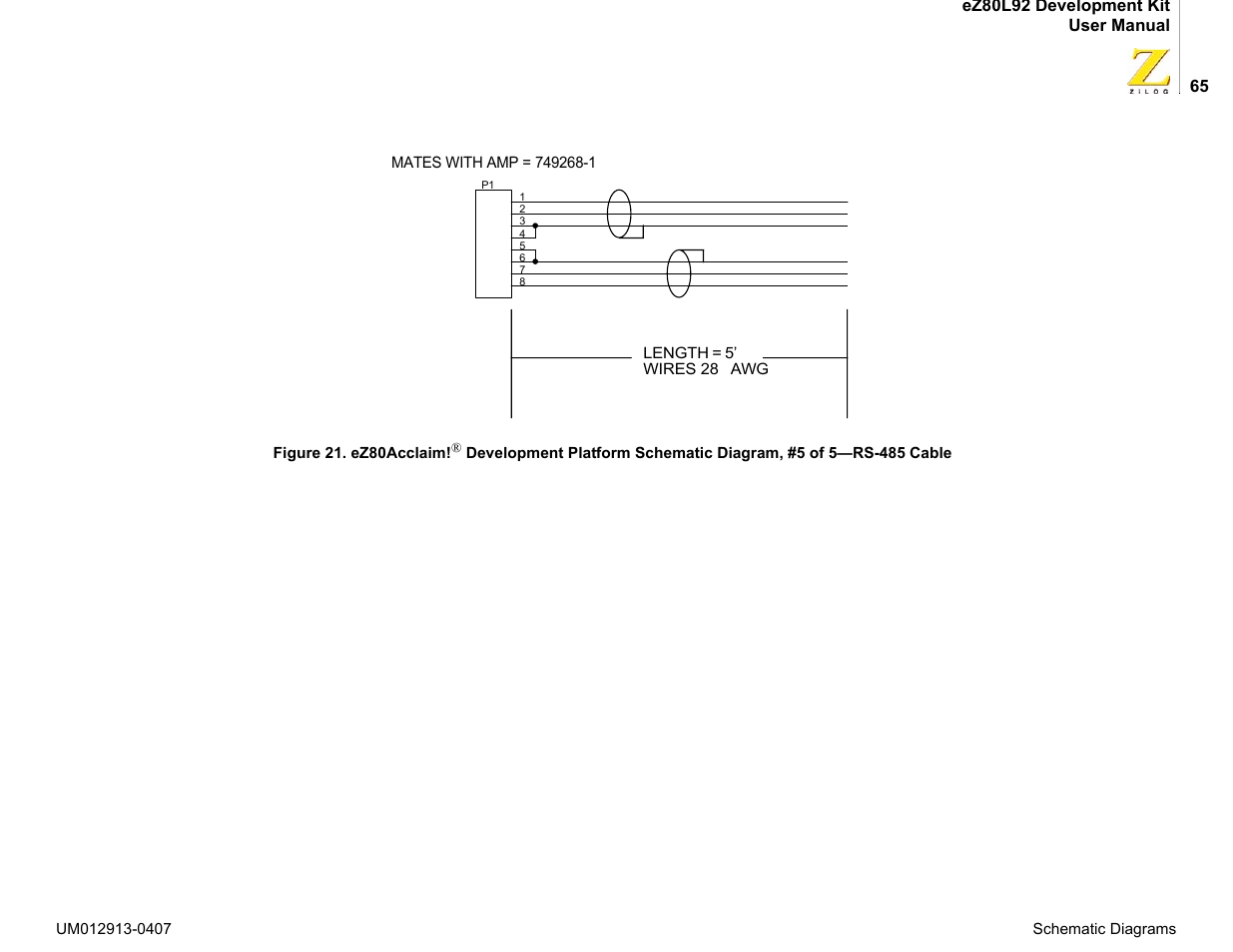 Zilog EZ80L92 User Manual | Page 69 / 86