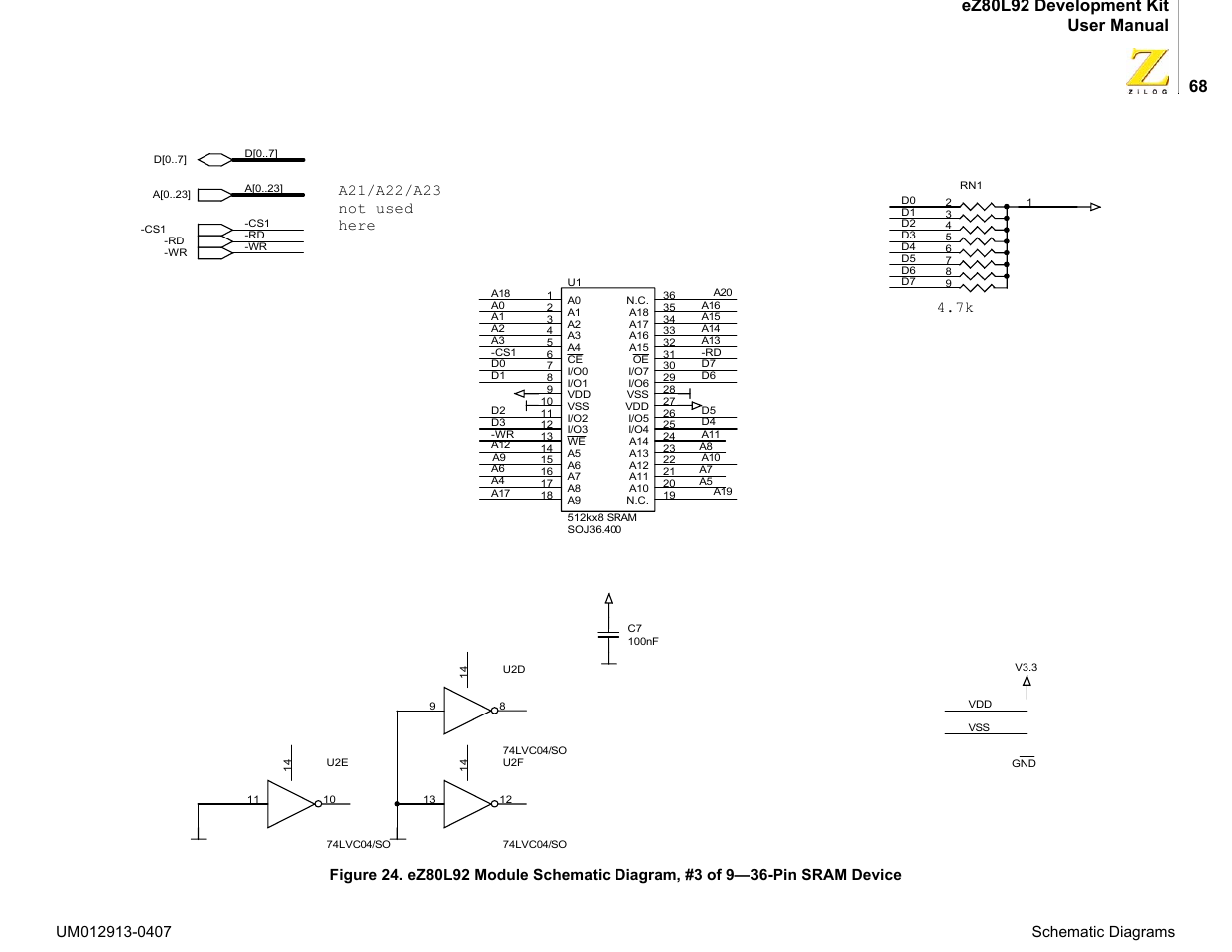 Zilog EZ80L92 User Manual | Page 72 / 86