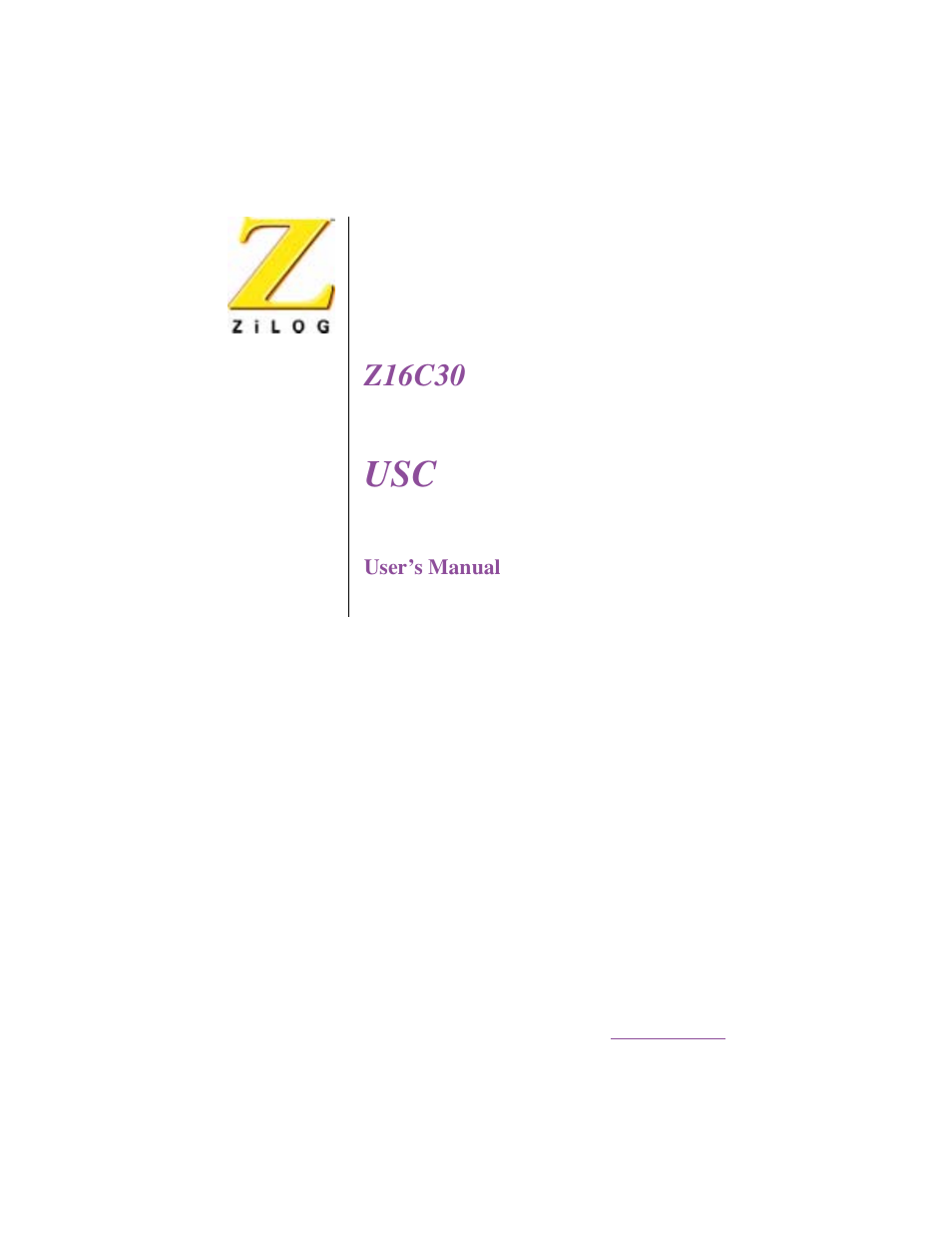 Zilog Z16C30 User Manual | 208 pages