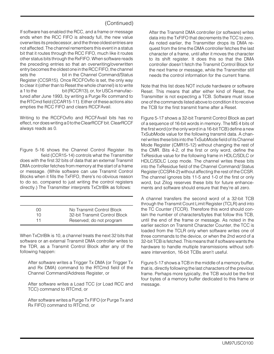 Zilog Z16C30 User Manual | Page 103 / 208