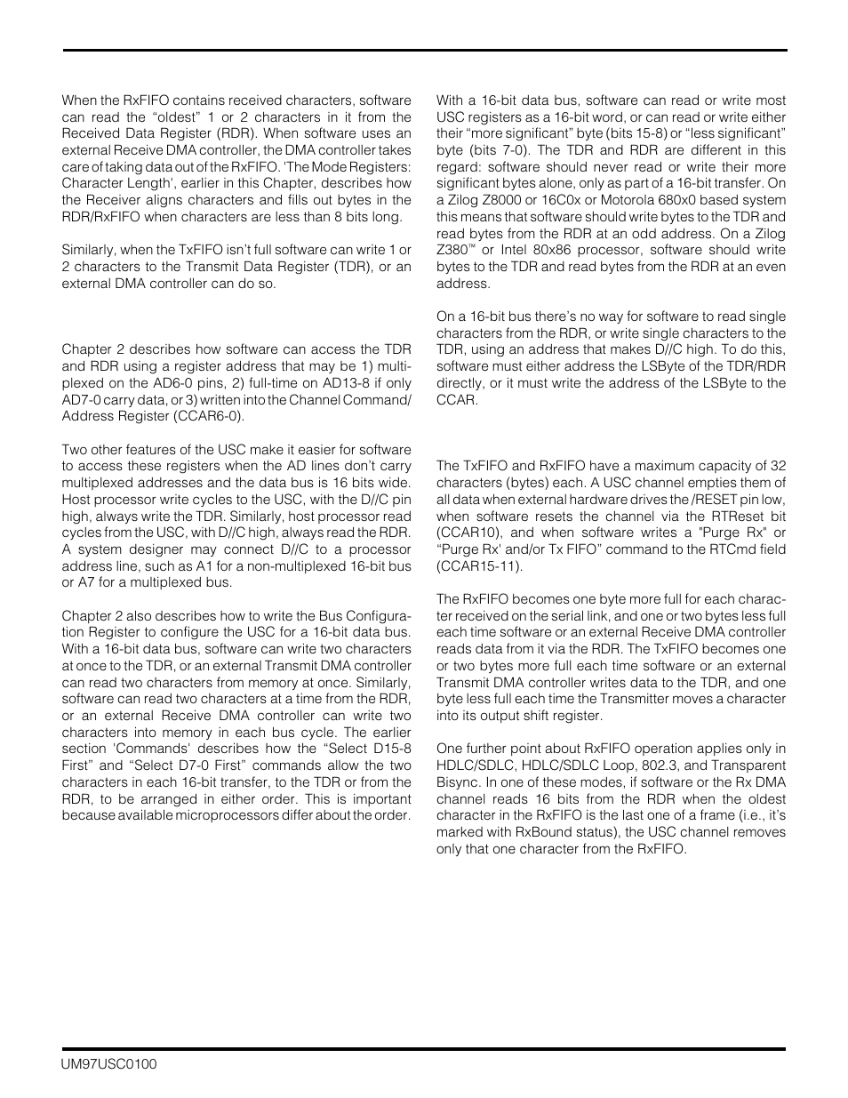 Zilog Z16C30 User Manual | Page 112 / 208