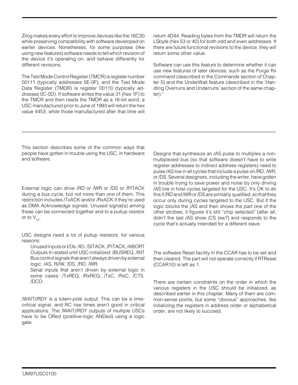 Zilog Z16C30 User Manual | Page 158 / 208