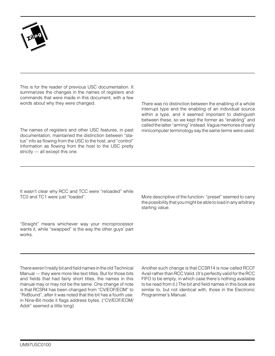 Ppendix | Zilog Z16C30 User Manual | Page 193 / 208
