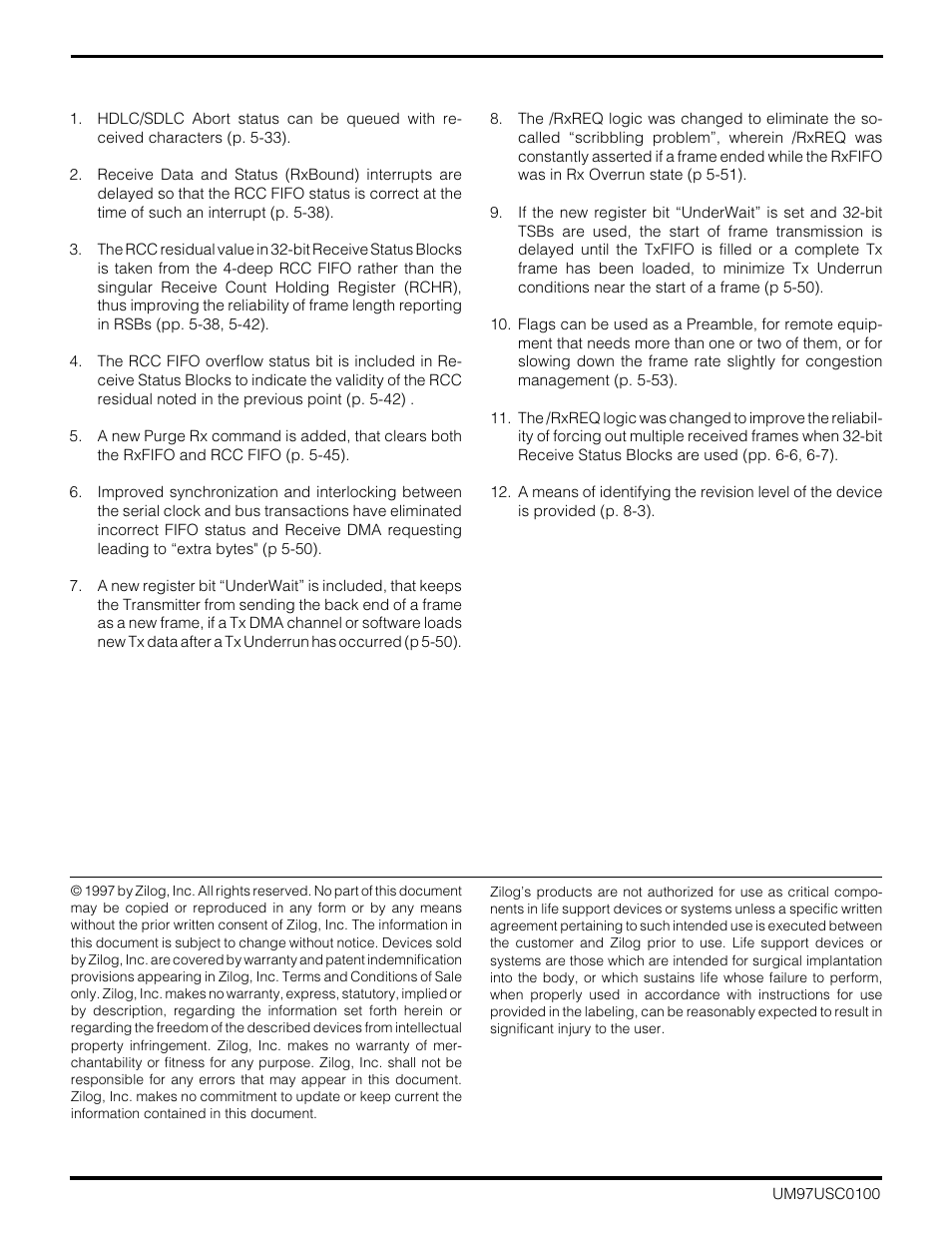 Zilog Z16C30 User Manual | Page 194 / 208