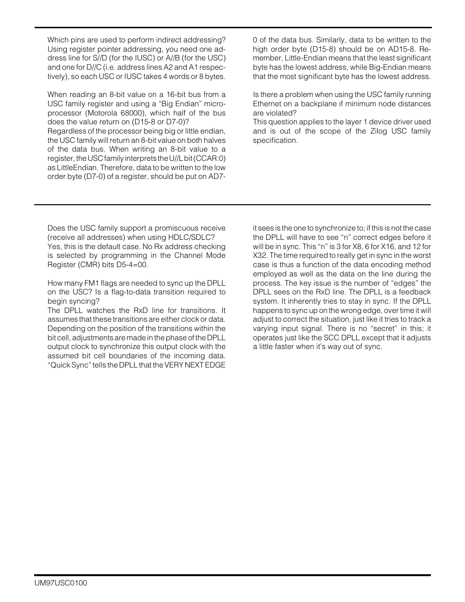 Zilog Z16C30 User Manual | Page 197 / 208