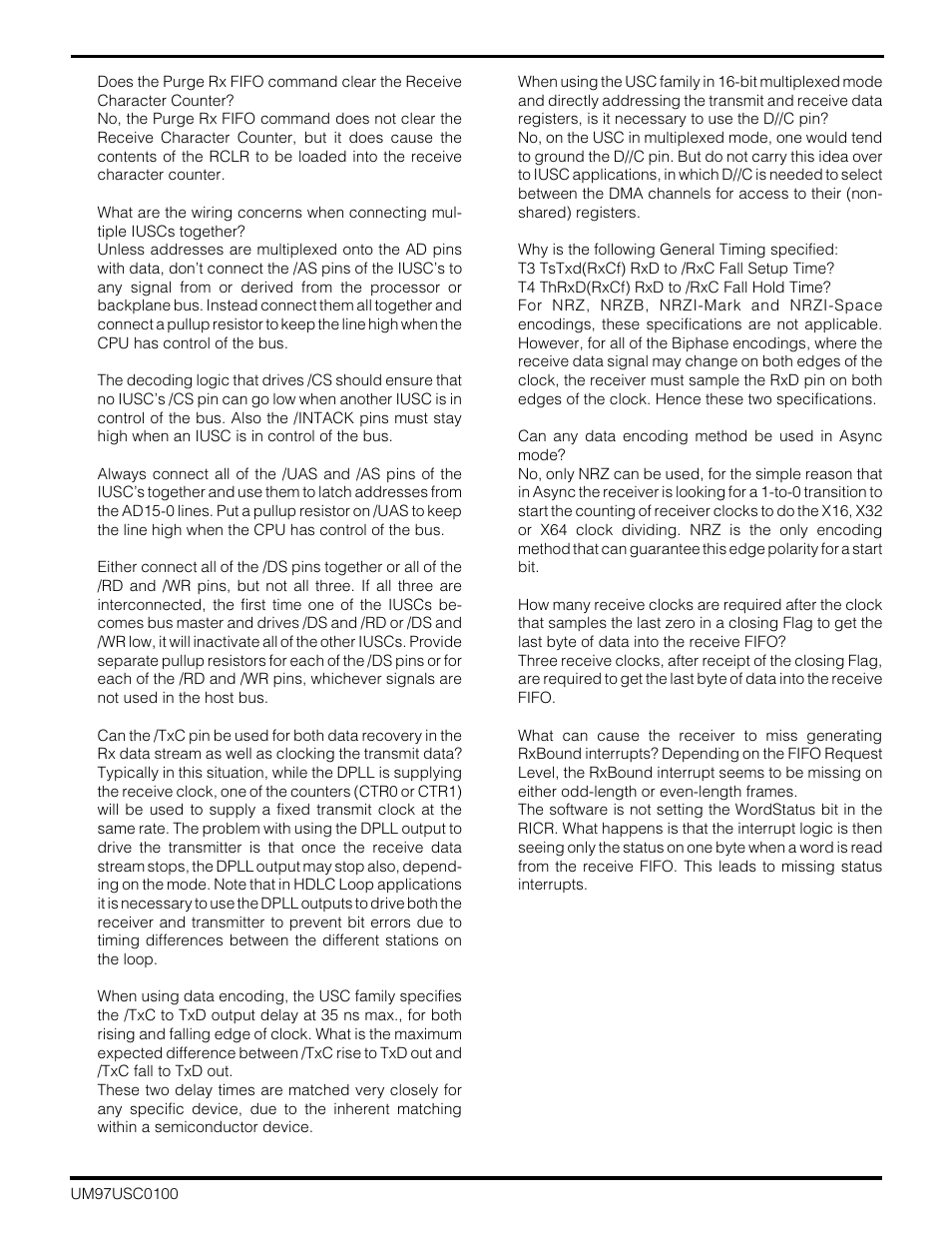 Zilog Z16C30 User Manual | Page 201 / 208